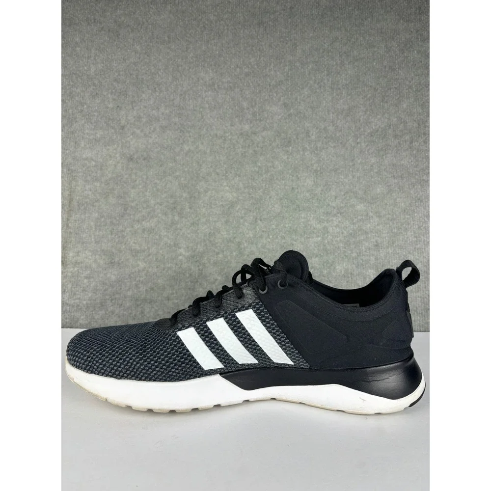 Adidas Cloudfoam Super Racer Sneaker BB9763 Size 13 Black White Mens